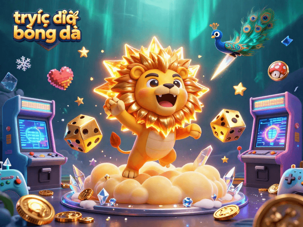 Experience trực tiếp bóng đá with our vibrant 3D illustration celebrating live football streams.