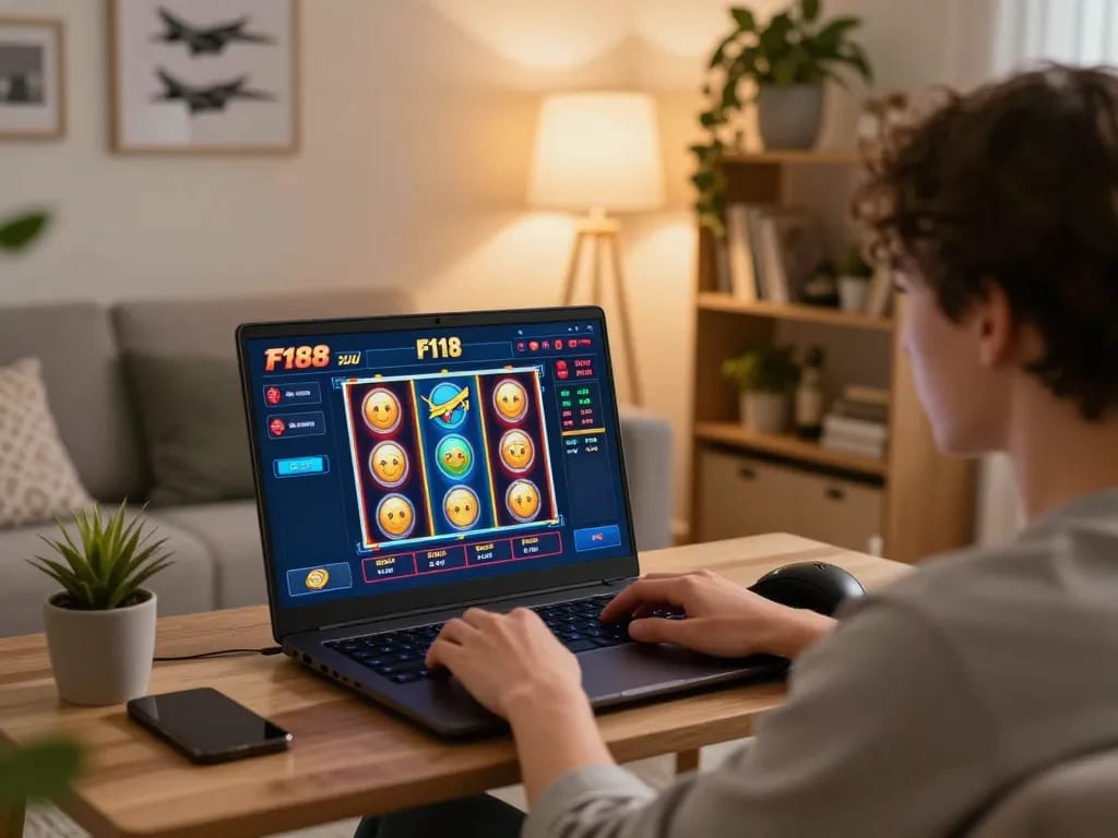 Experience thrilling gaming at F168 while enjoying a cozy home atmosphere.