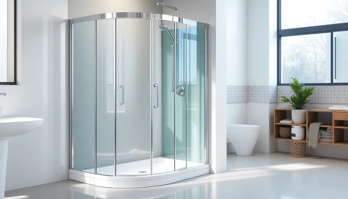 Erleben Sie die Eleganz der duschkabine 90x90 komplett in einem modernen Badezimmer.