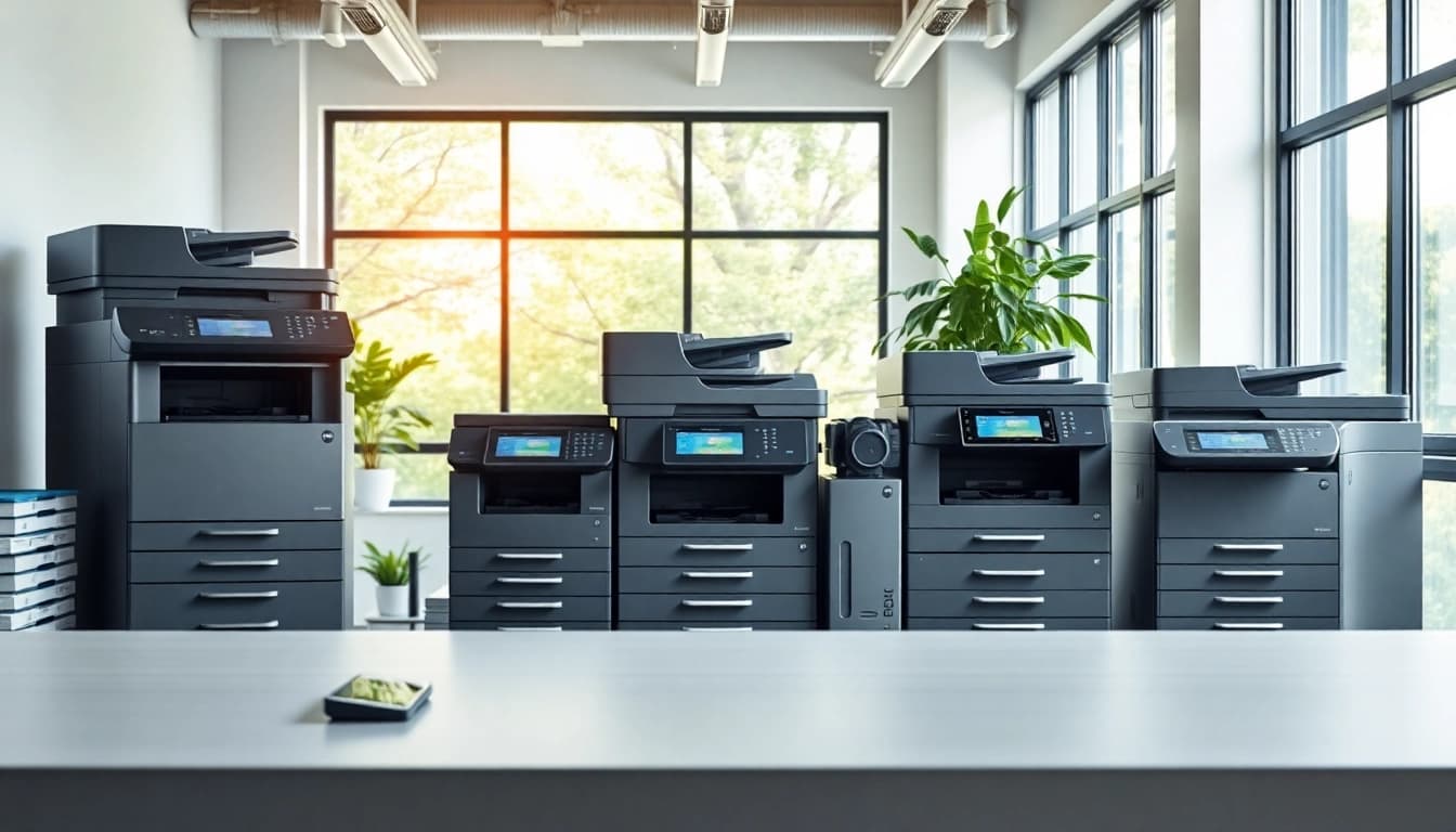 Effiziente Büro-Technologien in Magdeburg präsentieren moderne Drucker und Scanner.