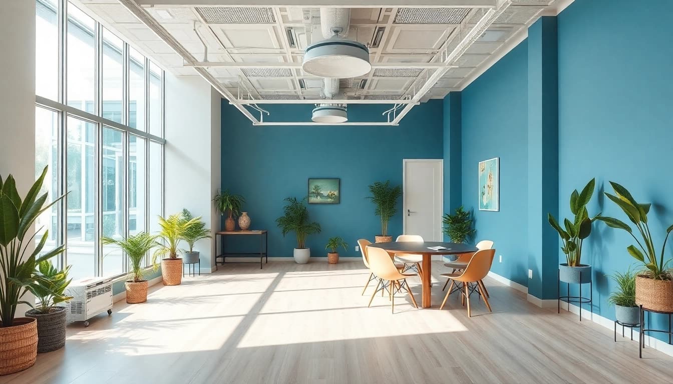 Marketing für Pflegedienste in einem modernen Büro, das Kreativität und Professionalität ausstrahlt.