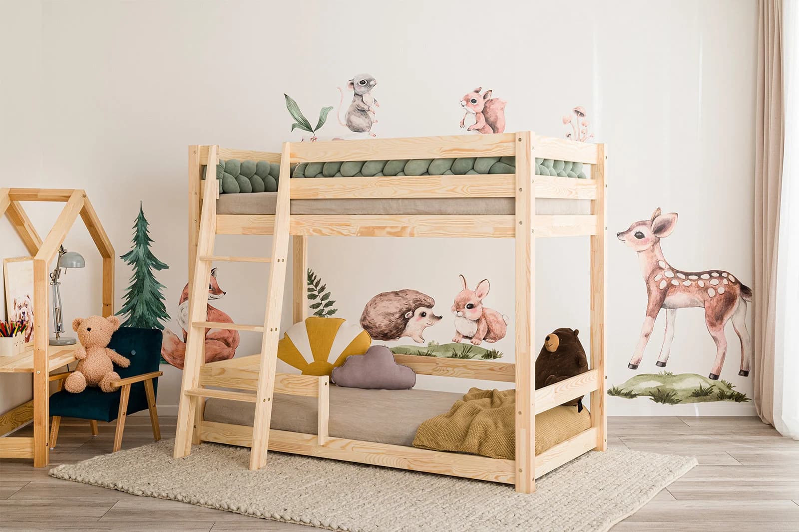 Ein stilvolles Kinderzimmer gestalten mit dem Hausbett 120x200 Kayand