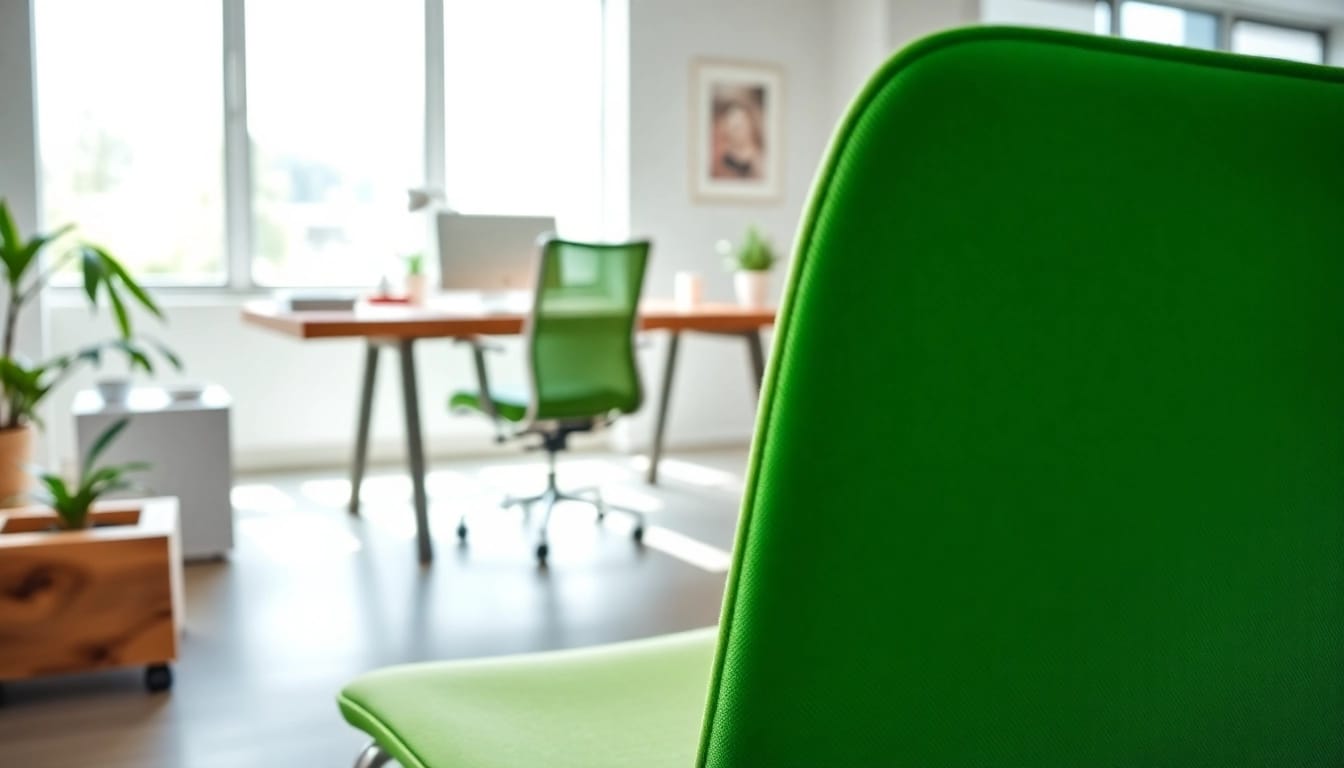 Refurbished Vitra chair in a modern workspace, showcasing comfort and style.