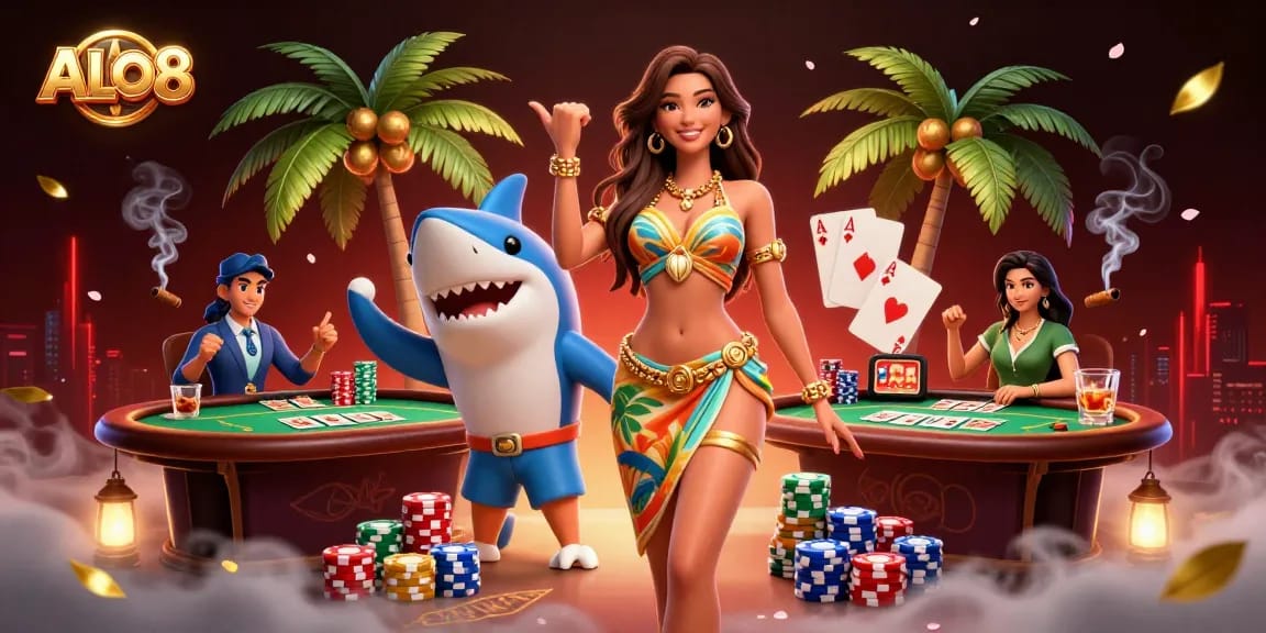 Experience high-stakes fun at ALO8 with vibrant casino atmosphere and engaging gameplay.