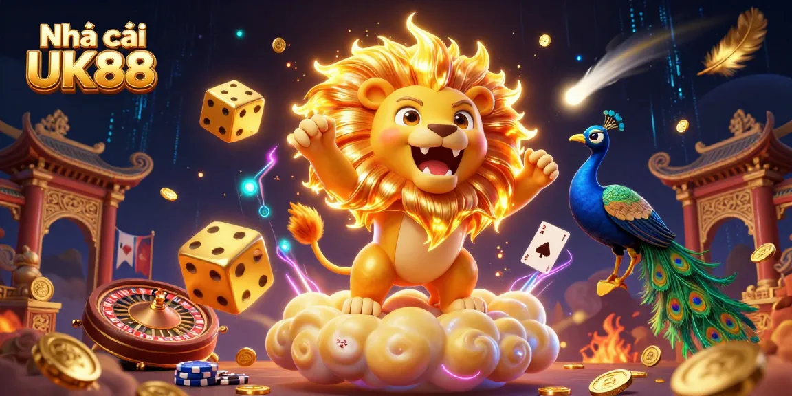 Experience thrilling gaming with Nhà cái UK88 featuring a vibrant casino scene full of excitement and action.