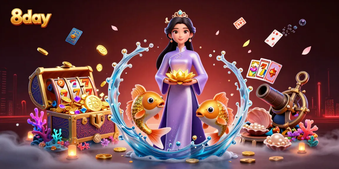 8day players explore thrilling slot games and win jackpots in an underwater paradise.