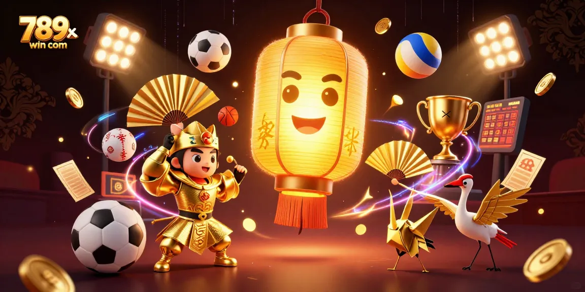 Experience the excitement of 789win com with a vibrant casino illustration showcasing gaming action.