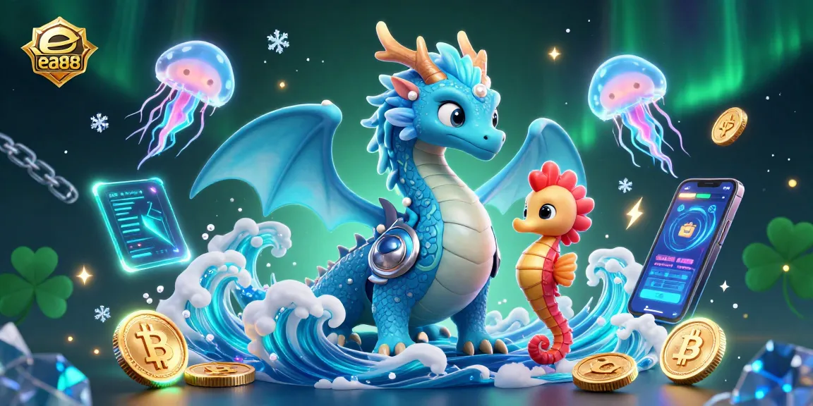 Experience exciting wins at ea88 with a stunning 3D illustration showcasing a vibrant underwater adventure.