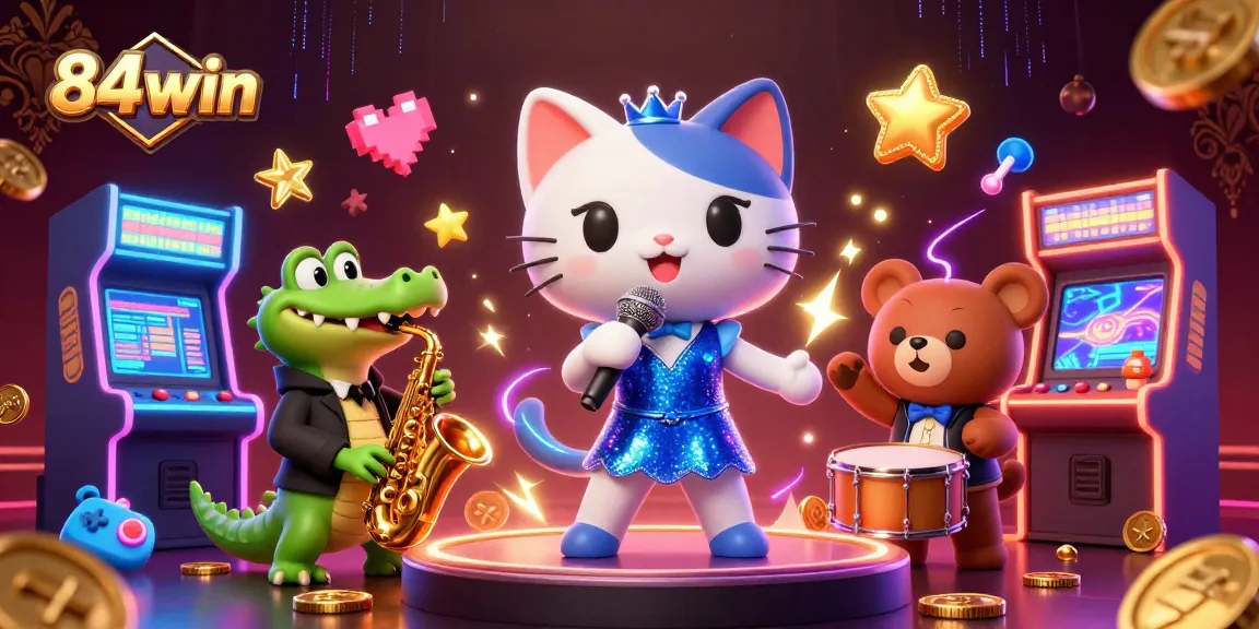 Experience exhilarating gameplay at 84win with vibrant casino elements and dynamic characters.