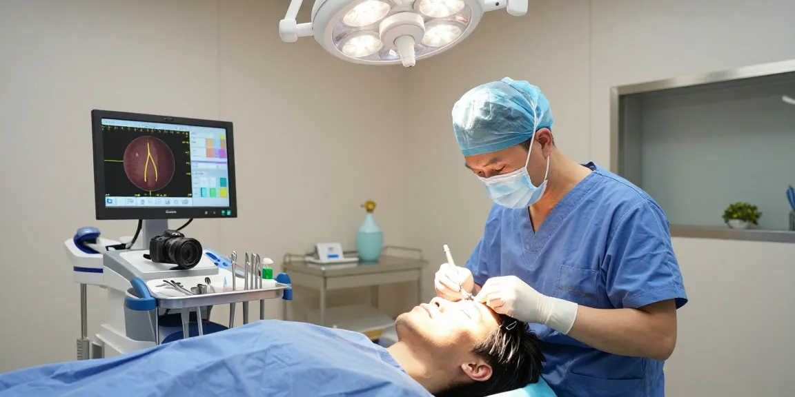 Haartransplantation Türkei performed by expert surgeon in modern clinic environment.