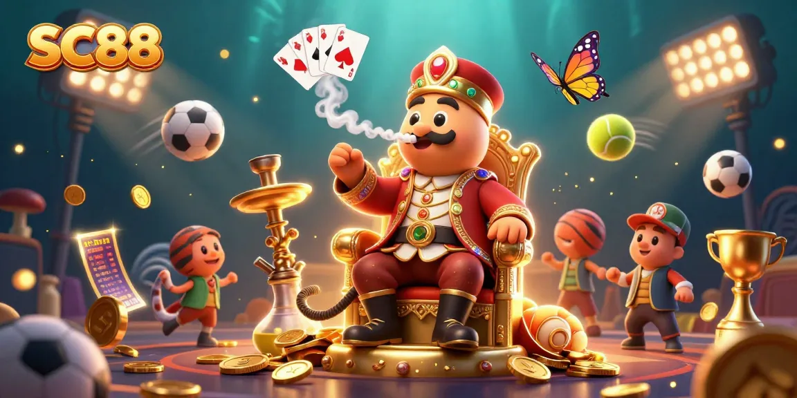Engage in SC88 casino thrills with the caterpillar hookah-master and dynamic sports elements.