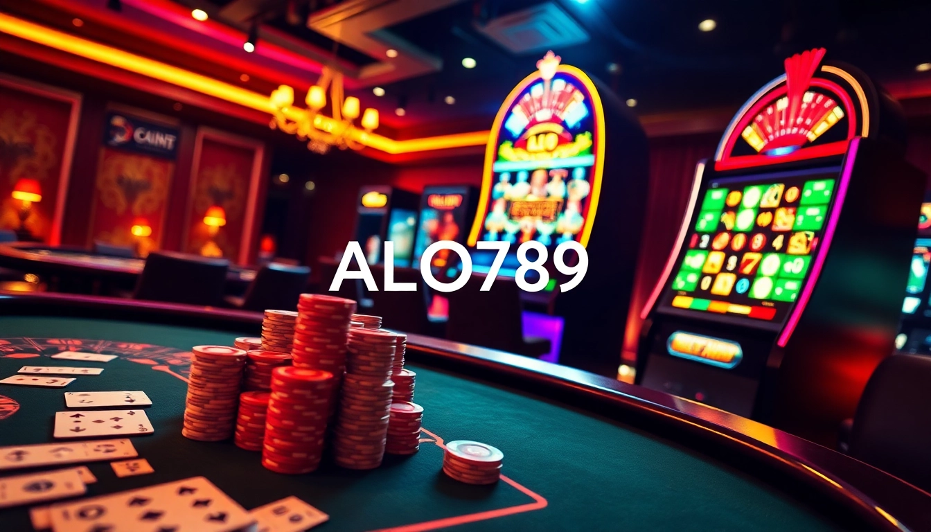 Experience ALO789 link nét with a vibrant online casino atmosphere featuring poker, roulette, and slots.