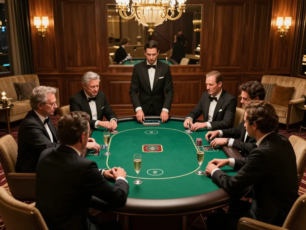 Engaging poker game session in a luxurious VIP room highlighting da88 strategies and player interaction