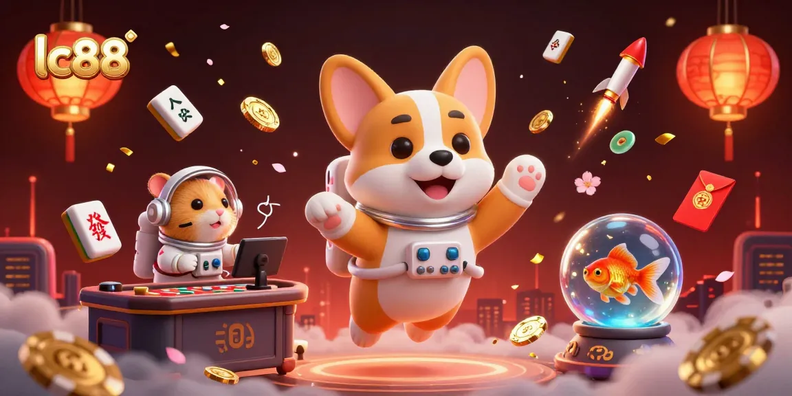 Engage with the exciting world of lc88 by exploring a dynamic casino scene featuring an astronaut corgi!