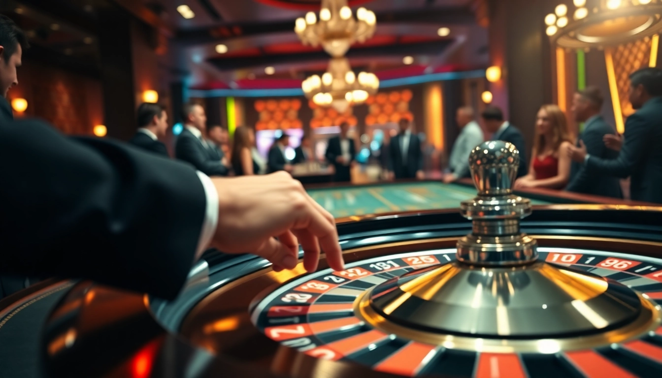 Erleben Sie das Casino-Gefühl mit Golisimo Germany an einem eleganten Roulette-Tisch.