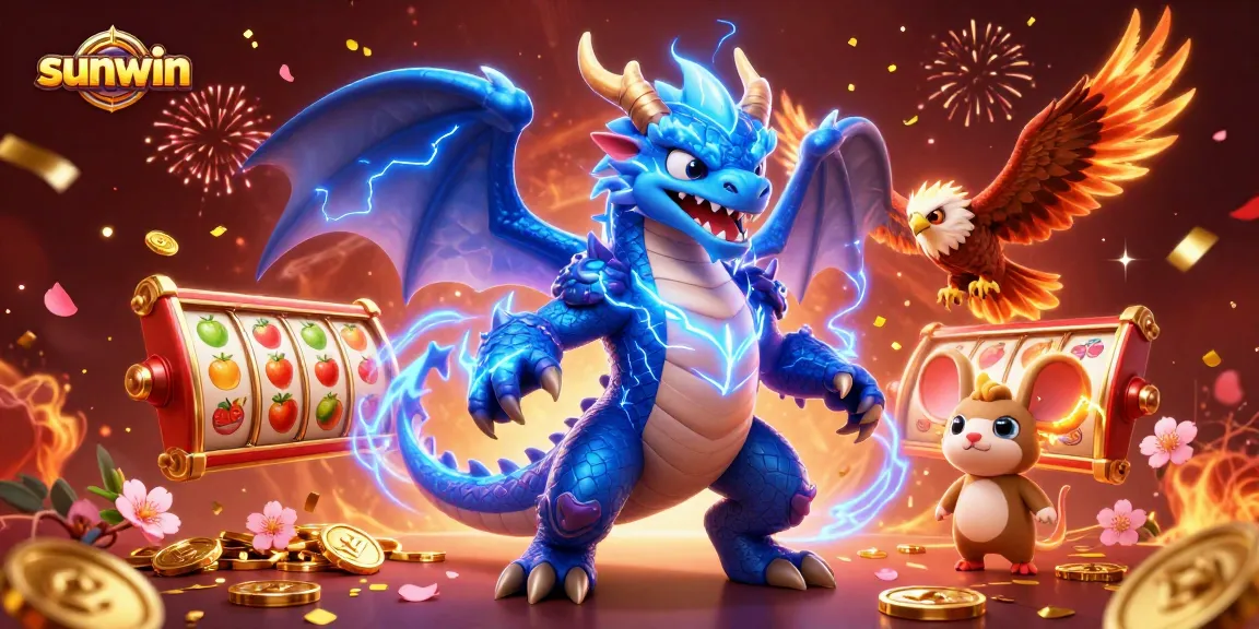 Experience thrilling gameplay with sunwin's dynamic slots, vibrant symbols, and electrifying characters.