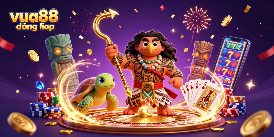 Experience exciting gameplay with vua88 đăng nhập and vibrant casino elements like roulette, poker, and slot machines.