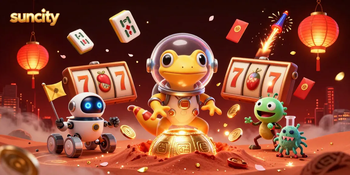 Experience the excitement of suncity with a vibrant, detailed 3D casino illustration showcasing thrilling games.