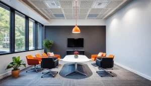 Professionelles Beratungsteam im Besprechungsraum von Unternehmensberatung Düsseldorf bei strategischen Diskussionen.