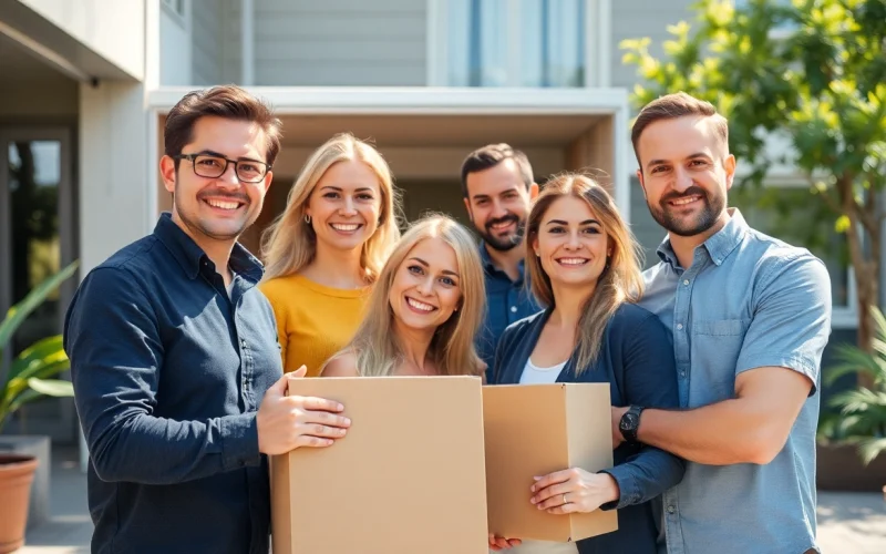 Umzugsunternehmen Wuppertal - professionelles Team packt Umzugskartons in Wermelskirchen.