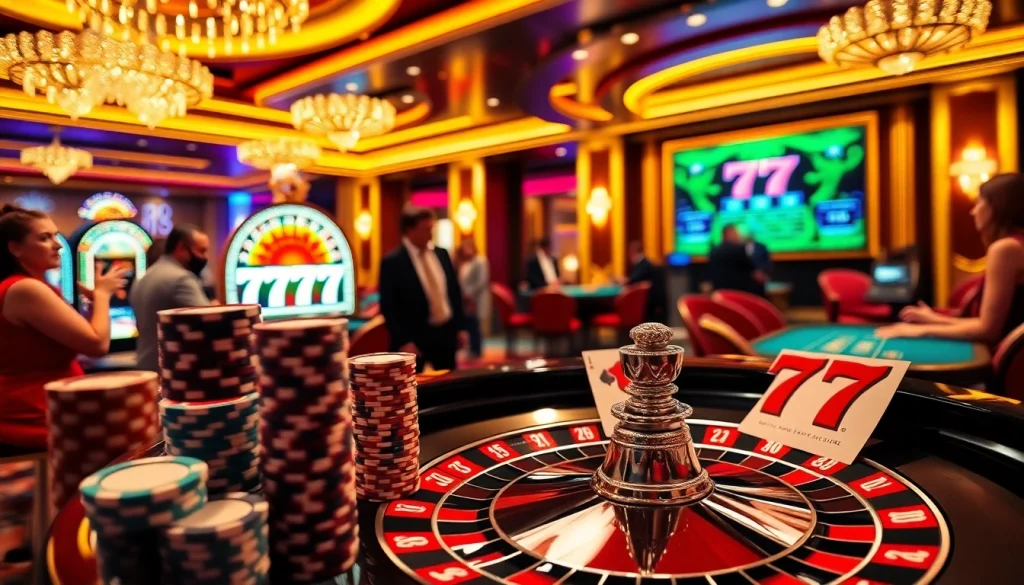 Feeling the excitement at 777g's luxurious casino with vibrant roulette and poker gameplay.