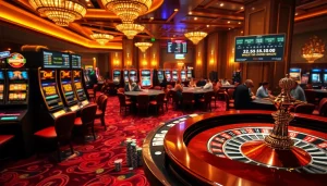 Experience the thrill of gambling at 166bet with vibrant casino tables and exciting action.