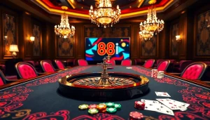 Experience the excitement of gambling and 88i đăng nhập at a vibrant casino table.