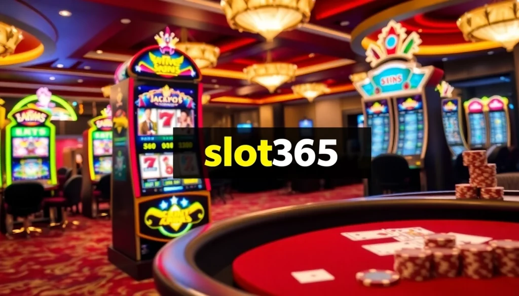 Experience exhilarating gaming with slot365's vibrant and luxurious casino atmosphere.