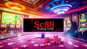 Experience the excitement of Sc88 Trang Chủ with vibrant online casino action featuring tables, games, and dynamic visuals.