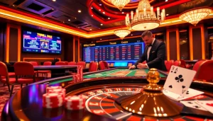 Engaging live casino experience at https://nk88s.com/live-casino-nk88/ with vibrant dealer game setup and luxury ambiance.