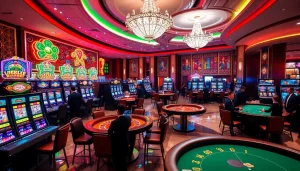 Trải nghiệm sự phấn khích tại casino sang trọng với máy đánh bạc và bàn chơi từ https://luck8.net trong một không gian sống động.