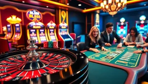 Experience thrilling gameplay at BL555 with vibrant casino tables and exciting action.