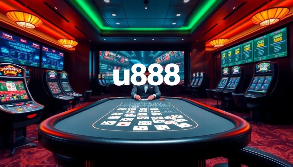 Experience the thrill of gambling with u888's vibrant online casino atmosphere.