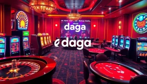 Daga offers an exciting online casino experience with vibrant roulette and poker games.