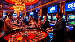 Players enjoying live casino games at 888new com, experiencing high stakes excitement.