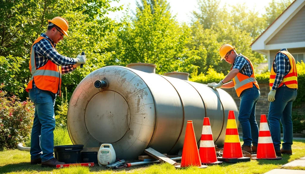 Öltank entsorgen Kosten: Fachkräfte bei der umweltgerechten Öltankentsorgung.