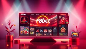 An engaging interface of F8bet's online betting platform, showcasing vibrant promotions and modern design.