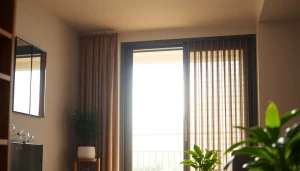 Effizienter insektenschutz für hebeschiebetür mit elegantem Plissee-Design im modernen Wohnraum.