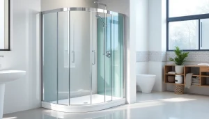 Erleben Sie die Eleganz der duschkabine 90x90 komplett in einem modernen Badezimmer.