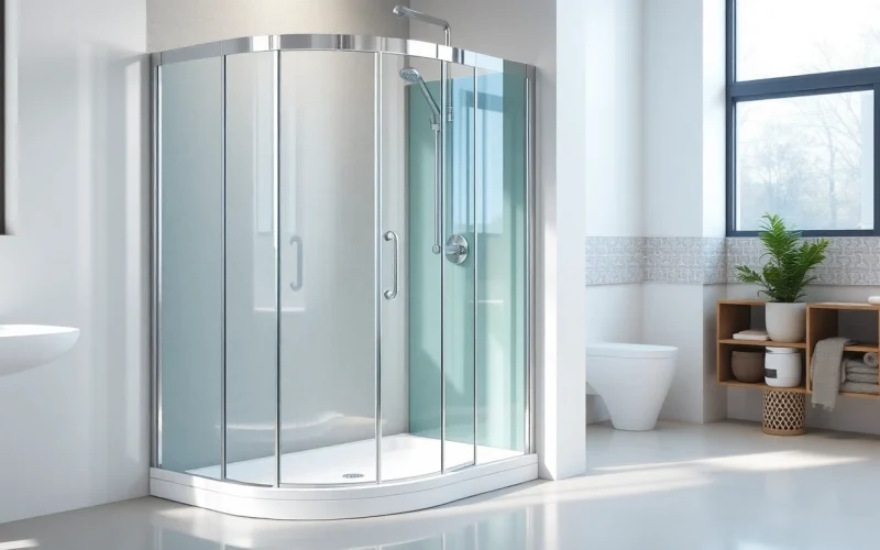 Erleben Sie die Eleganz der duschkabine 90x90 komplett in einem modernen Badezimmer.