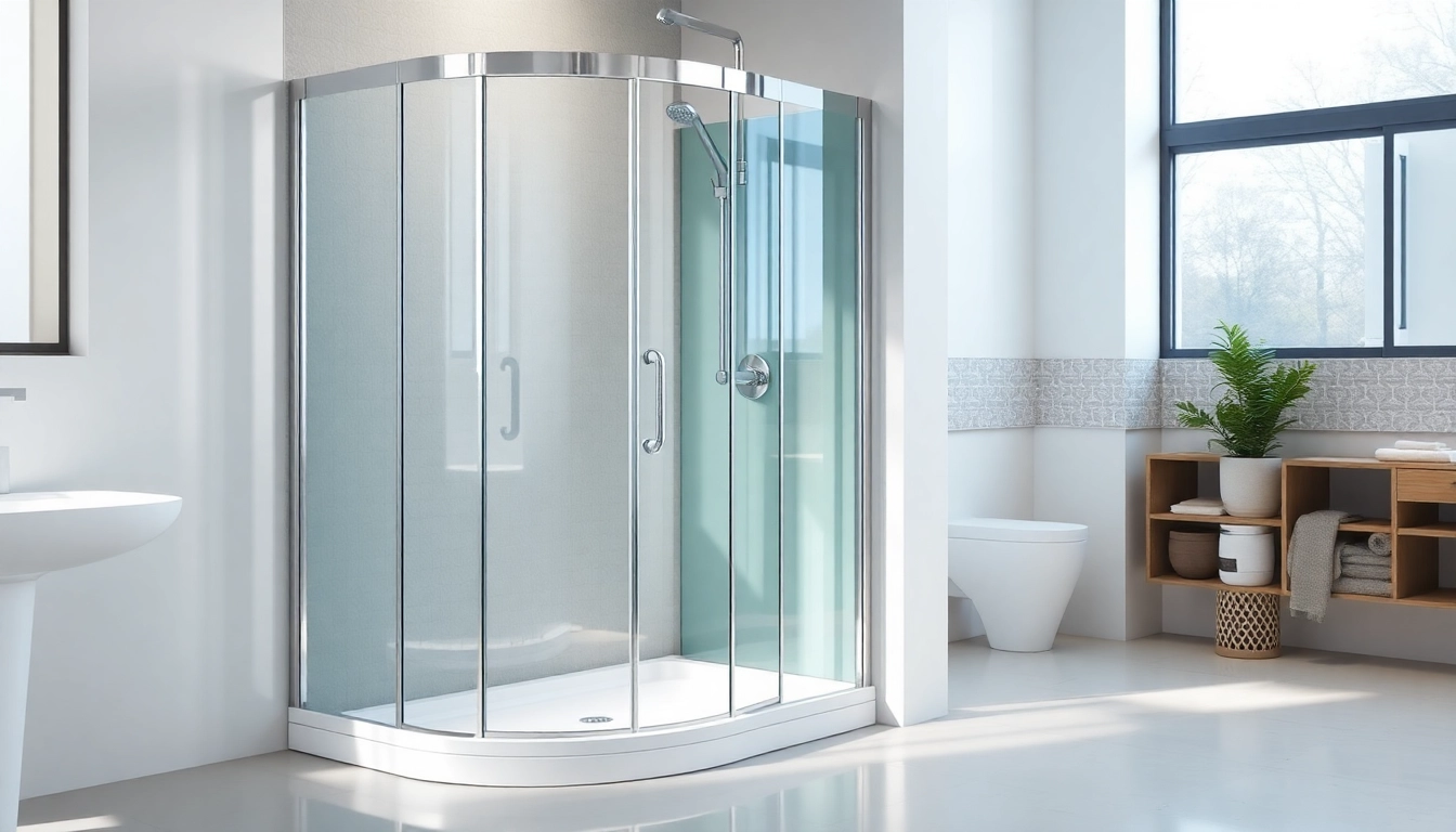 Erleben Sie die Eleganz der duschkabine 90x90 komplett in einem modernen Badezimmer.