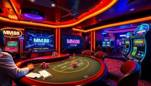 Engage with MM88 COM at a vibrant online casino featuring luxurious tables and exciting games.