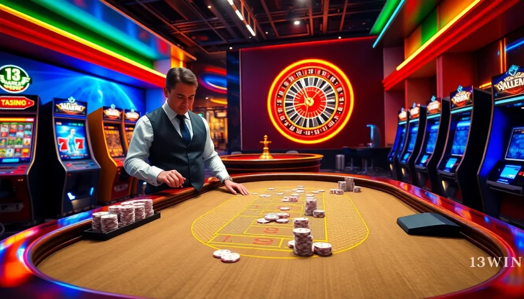Experience the thrill of 13win game with vibrant casino action and professional dealers.